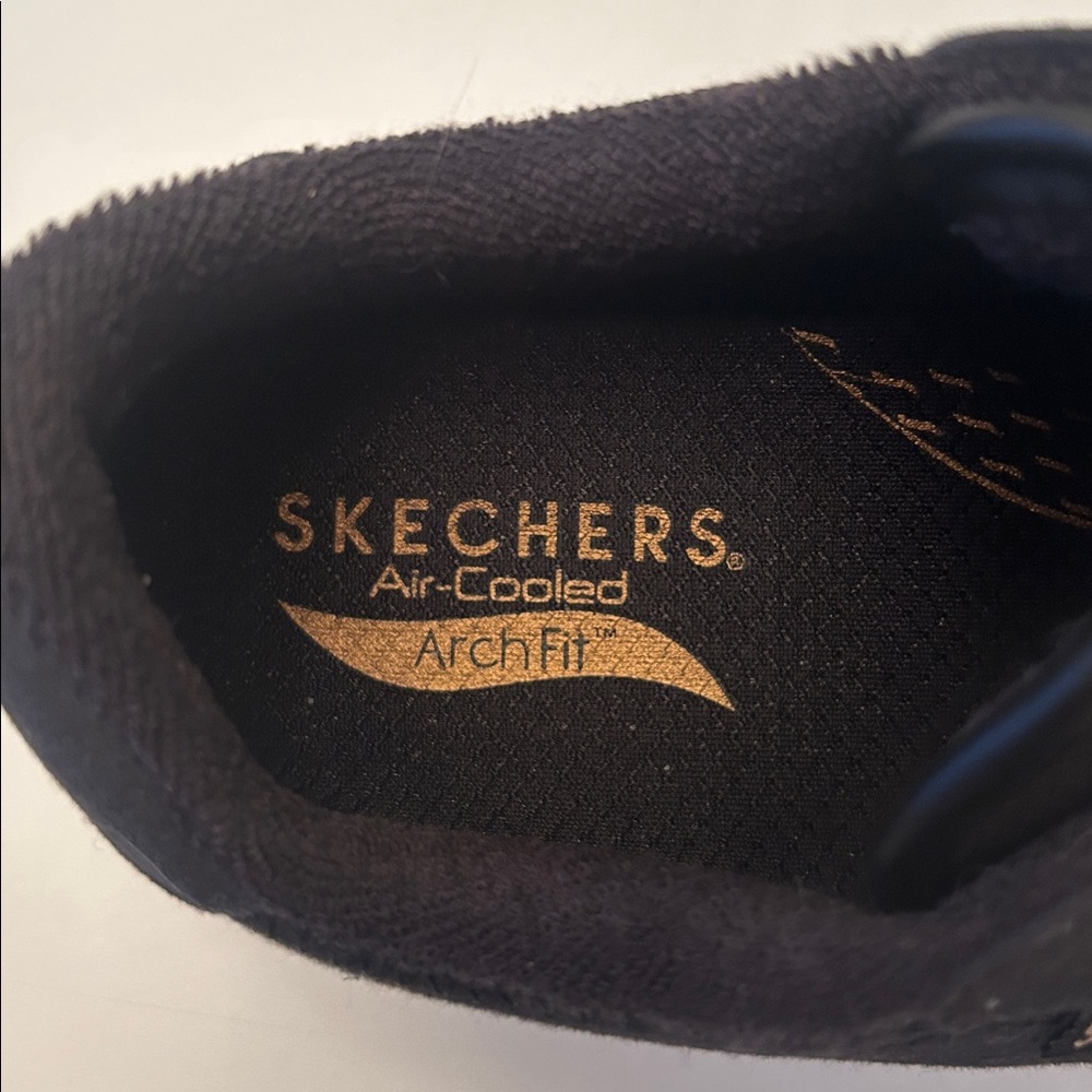Skechers ArchFit Air-Cooled Black Low-Top Sneakers Size 7.5 - Picture 4 of 4